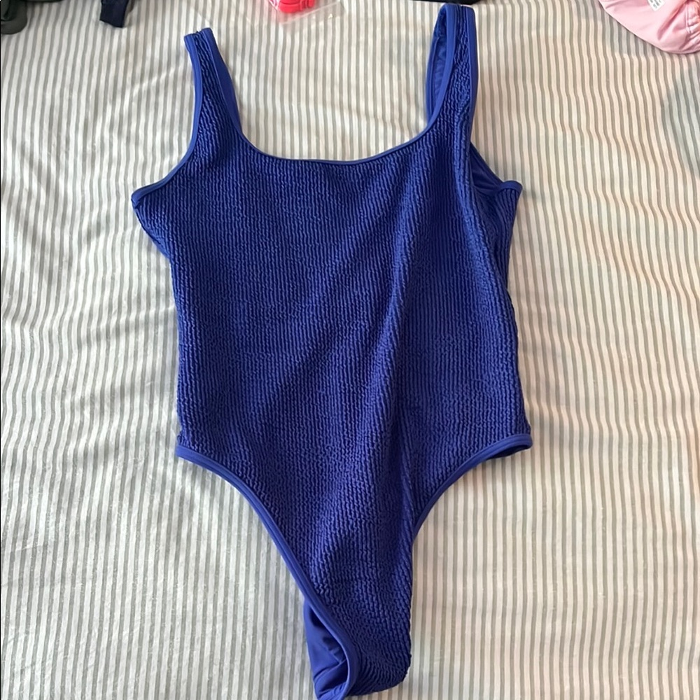 Abercrombie & Fitch Blue One Piece Swimsuit Classic Design